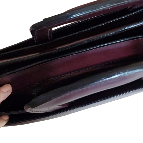 Leather computer bag with shoulder strap - Picture 11 of 16